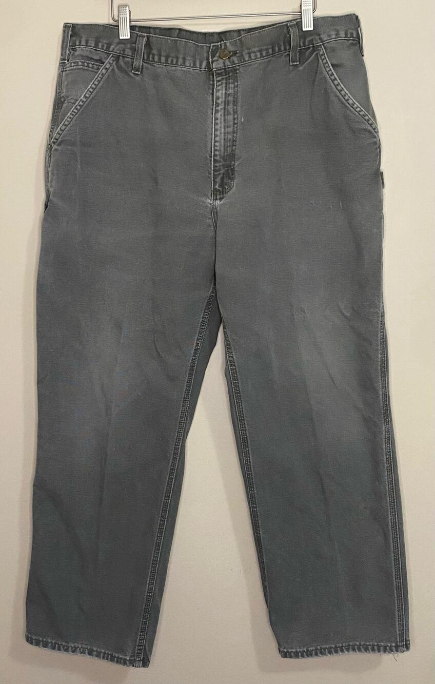 Carhartt Men's Pants B11 MOS 40x30 100% Cotton Work Condition Carpenter
